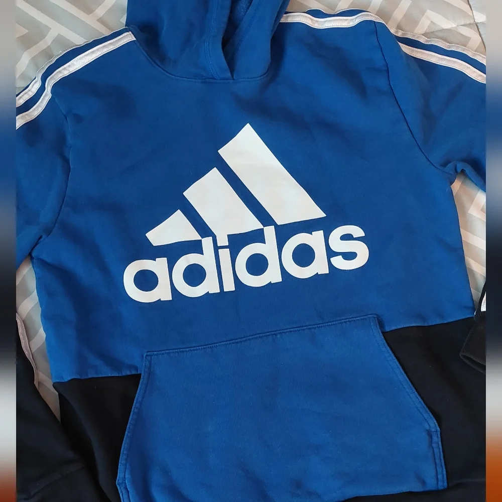 ADIDAS Colorblock 3 Stripe Hoodie